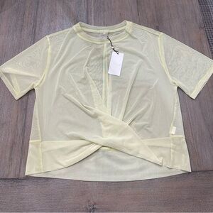 NWT Calia Twisted Mesh Tee | Size S